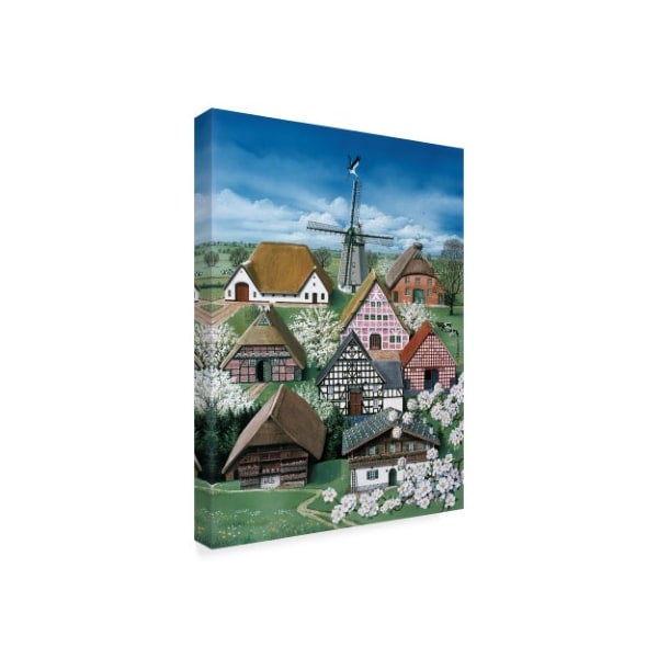 Harro Maass 'German Farmhouses' Canvas Art,14x19